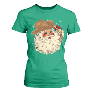Christmas Cowboy T Shirt For Women Santa Claus Merry Xmas Vintage 90s Western Country TS10 Irish Green Print Your Wear