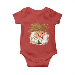 Christmas Cowboy Baby Onesie Santa Claus Vintage 90s Western Country Music Outfit TS10 Red Print Your Wear