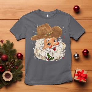 Christmas Cowboy T Shirt Santa Claus Vintage 90s Western Country Music Outfit TS10 Charcoal Print Your Wear