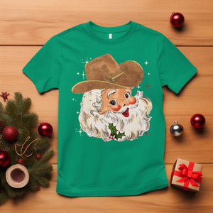 Christmas Cowboy T Shirt Santa Claus Vintage 90s Western Country Music Outfit TS10 Irish Green Print Your Wear