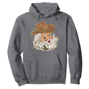 Christmas Cowboy Hoodie Santa Claus Vintage 90s Western Country Music Outfit TS10 Charcoal Print Your Wear