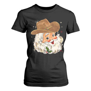 Christmas Cowboy T Shirt For Women Santa Claus Vintage 90s Western Country Music Outfit TS10 Black Print Your Wear