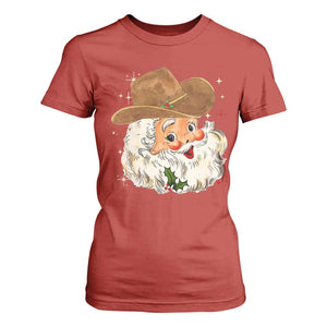 Christmas Cowboy T Shirt For Women Santa Claus Vintage 90s Western Country Music Outfit TS10 Red Print Your Wear