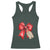 Christmas Pregnancy Announcement Racerback Tank Top Coquette Bow Xmas Maternity Gift TS10 Dark Forest Green Print Your Wear