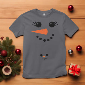 Christmas Pregnancy Announcement T Shirt Snowman Face Xmas Maternity Gift TS10 Charcoal Print Your Wear