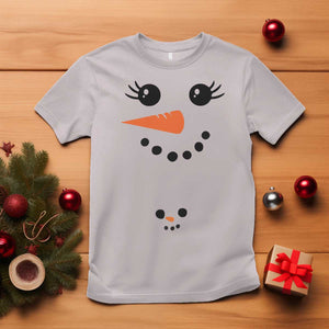 Christmas Pregnancy Announcement T Shirt Snowman Face Xmas Maternity Gift TS10 Ice Gray Print Your Wear
