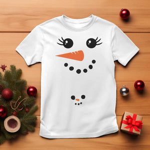 Christmas Pregnancy Announcement T Shirt Snowman Face Xmas Maternity Gift TS10 White Print Your Wear