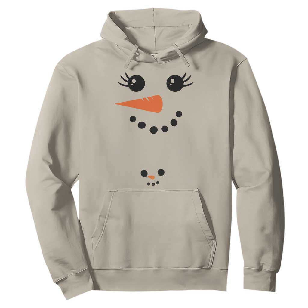 Christmas Pregnancy Announcement Hoodie Snowman Face Xmas Maternity Gift TS10 Sand Print Your Wear
