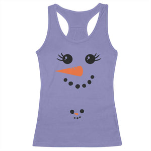 Christmas Pregnancy Announcement Racerback Tank Top Snowman Face Xmas Maternity Gift TS10 Violet Print Your Wear