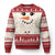 Pregnancy Announcement Ugly Christmas Sweater Snowman Face Xmas Maternity Gift TS10 Red Print Your Wear