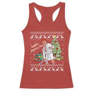 Funny Christmas Trump Racerback Tank Top Sorry Merica Is Full Ugly Xmas TS10 Red Print Your Wear