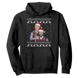 Christmas Trump Vance 2024 Hoodie Brothers Funny Parody Trump J.D. Vance Bros Ugly Xmas TS10 Black Print Your Wear