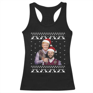 Christmas Trump Vance 2024 Racerback Tank Top Brothers Funny Parody Trump J.D. Vance Bros Ugly Xmas TS10 Black Print Your Wear