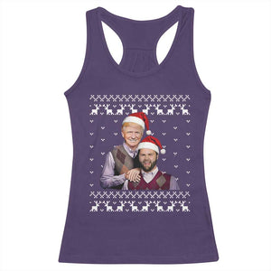 Christmas Trump Vance 2024 Racerback Tank Top Brothers Funny Parody Trump J.D. Vance Bros Ugly Xmas TS10 Purple Print Your Wear