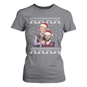 Christmas Trump Vance 2024 T Shirt For Women Brothers Funny Parody Trump J.D. Vance Bros Ugly Xmas TS10 Charcoal Print Your Wear