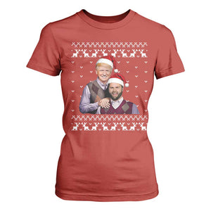 Christmas Trump Vance 2024 T Shirt For Women Brothers Funny Parody Trump J.D. Vance Bros Ugly Xmas TS10 Red Print Your Wear