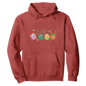 Funny Pickleball Lover Christmas Hoodie TS10 Red Print Your Wear