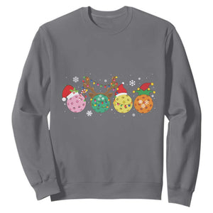 Funny Pickleball Lover Christmas Sweatshirt TS10 Charcoal Print Your Wear