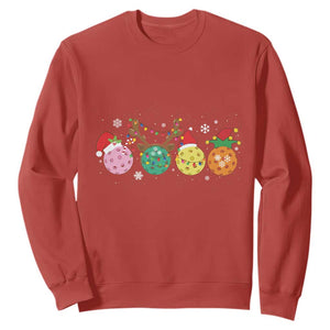 Funny Pickleball Lover Christmas Sweatshirt TS10 Red Print Your Wear