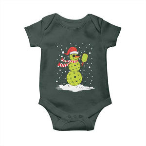Pickleball Christmas Baby Onesie Santa Hat Snowman Xmas TS10 Print Your Wear