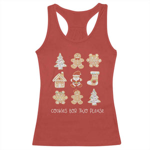 Christmas Pregnancy Announcement Racerback Tank Top Cookies For Two Please Maternity Gift TS10 Red Print Your Wear