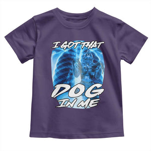 I Got That Dog In Me Wolf Alpha Toddler T Shirt Xray Werewolf TS10 Purple Print Your Wear