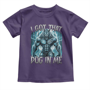 I Got That Dog In Me Wolf Alpha Toddler T Shirt TS10 Purple Print Your Wear