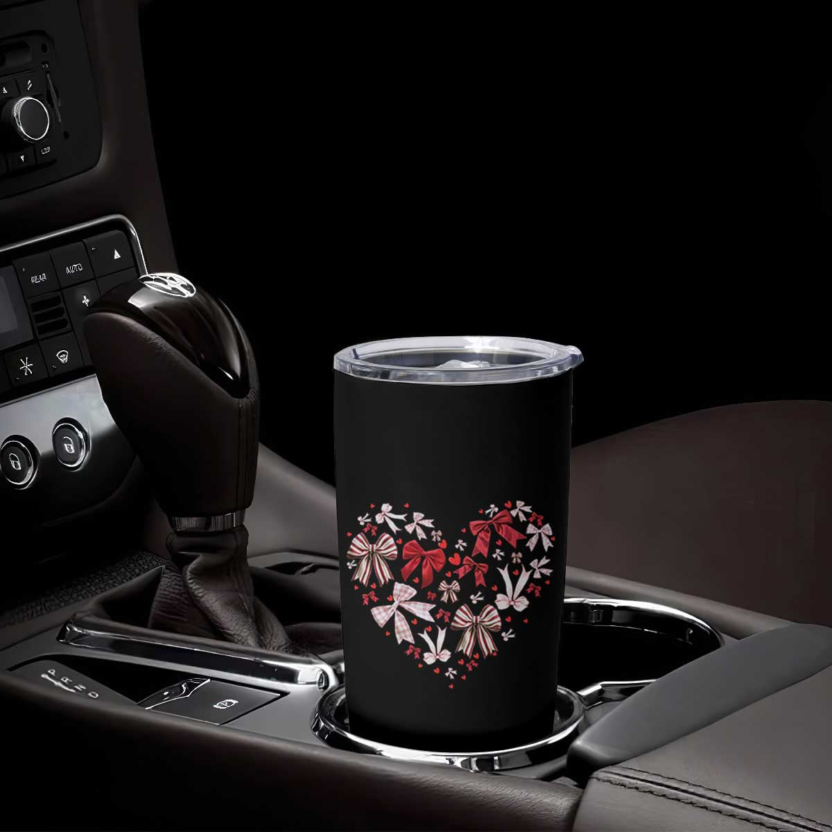 Coquette Valentine's Day Heart Bow Tumbler Cup TS10 Print Your Wear