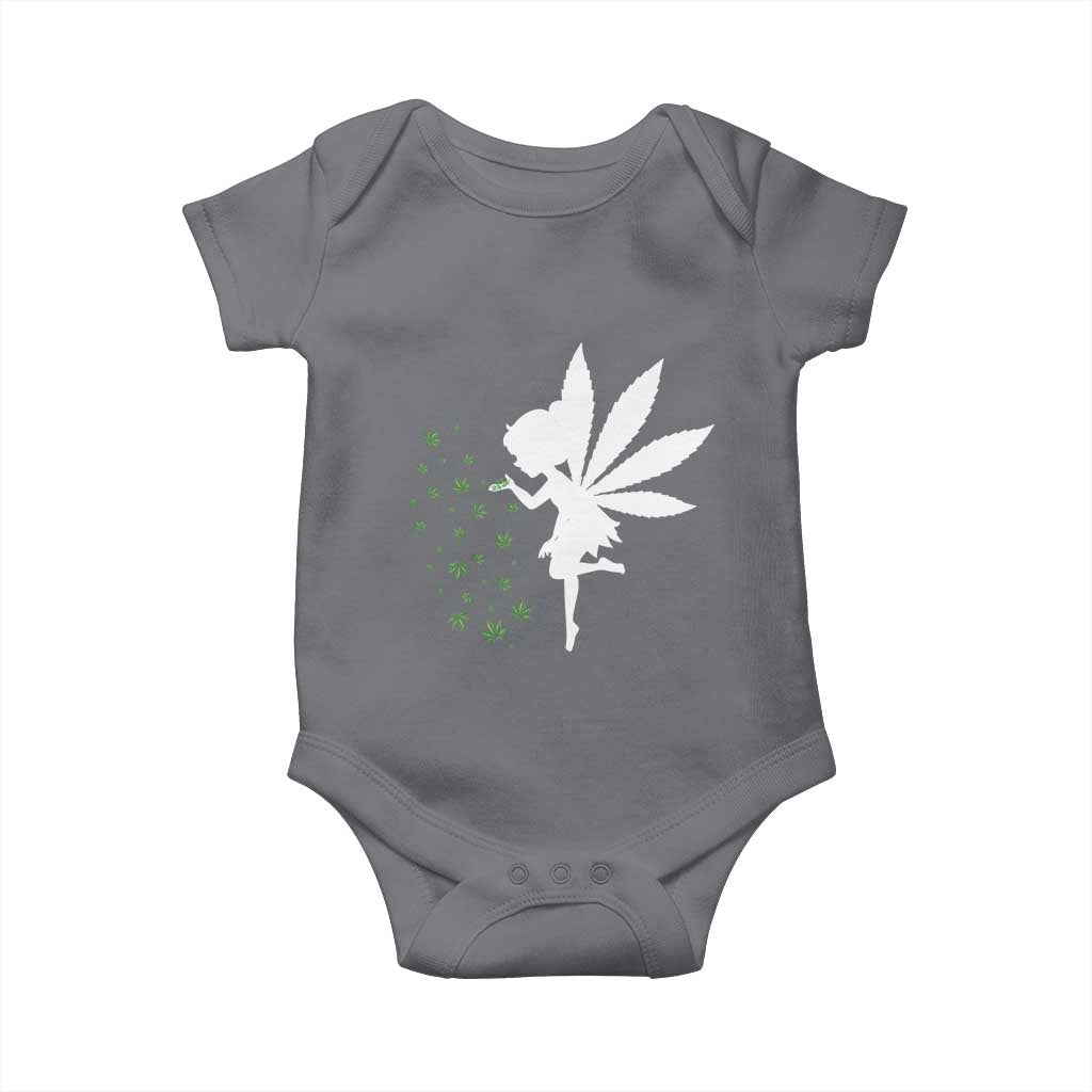Marijuana Baby Onesie Weed Fairy Fantasy Leaf Stoner Pot Smoker Cannabis TS10 Charcoal Print Your Wear