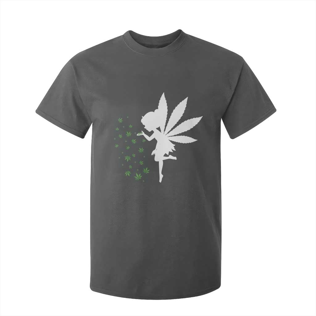 Marijuana T Shirt For Kid Weed Fairy Fantasy Leaf Stoner Pot Smoker Cannabis TS10 Dark Heather Print Your Wear