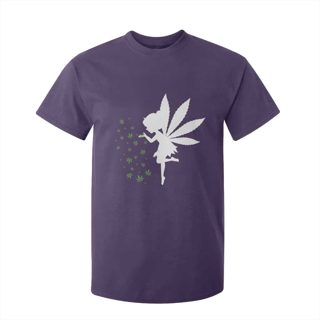 Marijuana T Shirt For Kid Weed Fairy Fantasy Leaf Stoner Pot Smoker Cannabis TS10 Purple Print Your Wear