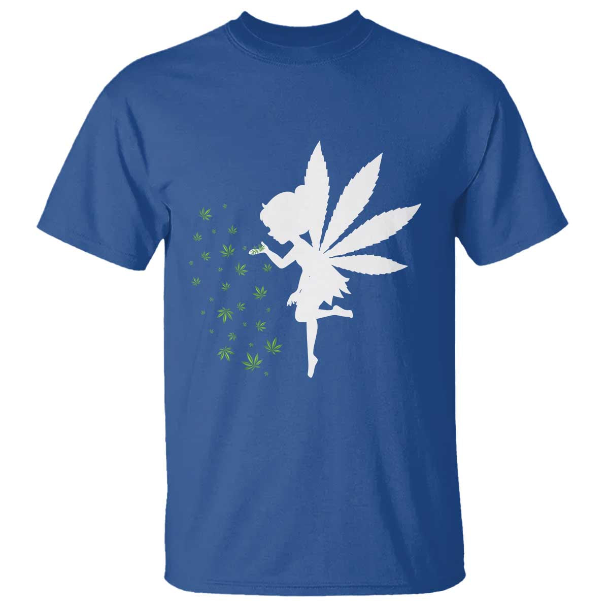 Marijuana T Shirt Weed Fairy Fantasy Leaf Stoner Pot Smoker Cannabis TS10 Royal Blue Print Your Wear