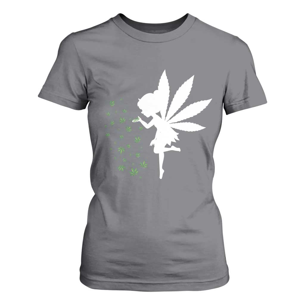 Marijuana T Shirt For Women Weed Fairy Fantasy Leaf Stoner Pot Smoker Cannabis TS10 Charcoal Print Your Wear
