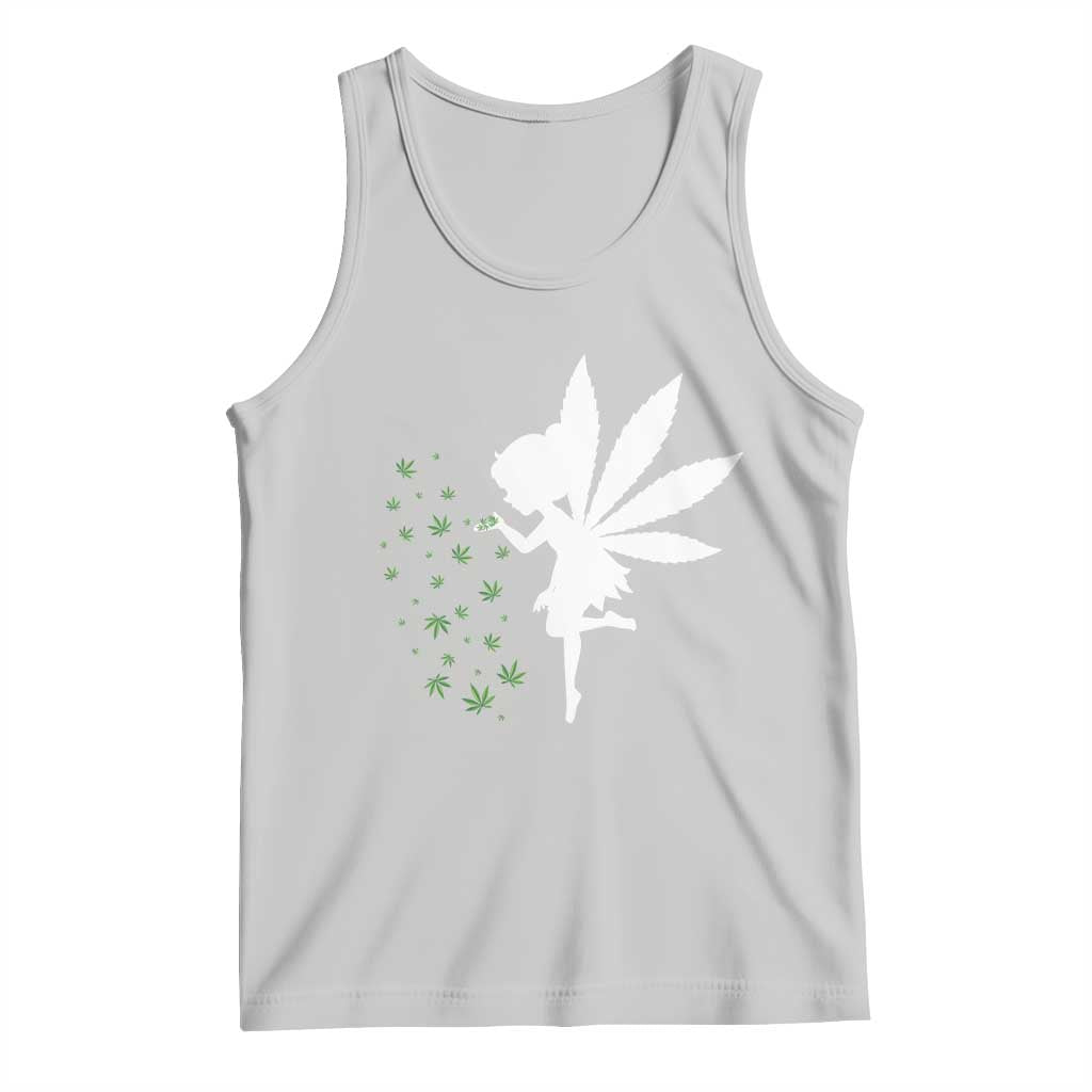 Marijuana Tank Top Weed Fairy Fantasy Leaf Stoner Pot Smoker Cannabis TS10 Ash Print Your Wear