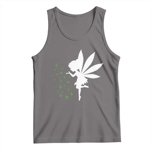 Marijuana Tank Top Weed Fairy Fantasy Leaf Stoner Pot Smoker Cannabis TS10 Deep Heather Print Your Wear