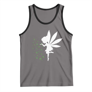 Marijuana Tank Top Weed Fairy Fantasy Leaf Stoner Pot Smoker Cannabis TS10 Deep Heather Black Print Your Wear