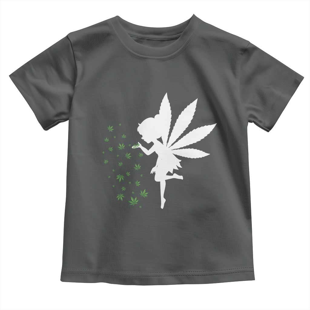 Marijuana Toddler T Shirt Weed Fairy Fantasy Leaf Stoner Pot Smoker Cannabis TS10 Dark Heather Print Your Wear