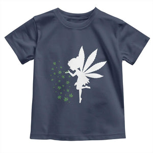 Marijuana Toddler T Shirt Weed Fairy Fantasy Leaf Stoner Pot Smoker Cannabis TS10 Navy Print Your Wear