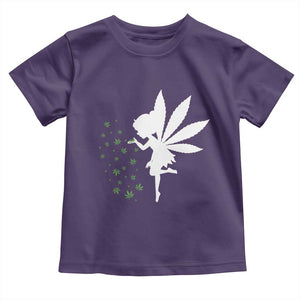 Marijuana Toddler T Shirt Weed Fairy Fantasy Leaf Stoner Pot Smoker Cannabis TS10 Purple Print Your Wear