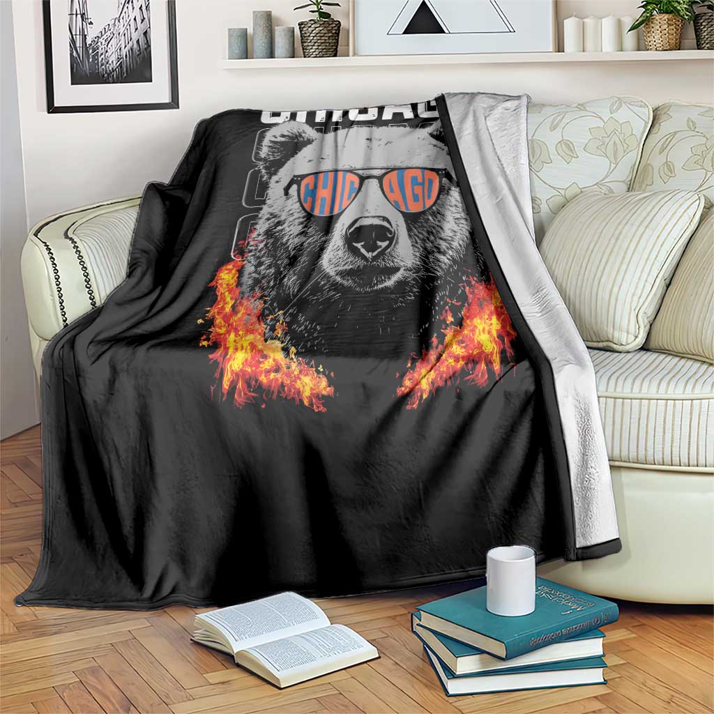 Bears Mascot Throw Blanket Vintage Retro Chicago TS10 Print Your Wear