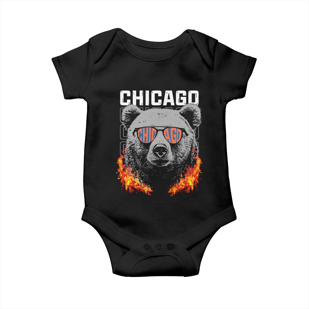 Bears Mascot Baby Onesie Vintage Retro Chicago TS10 Black Print Your Wear