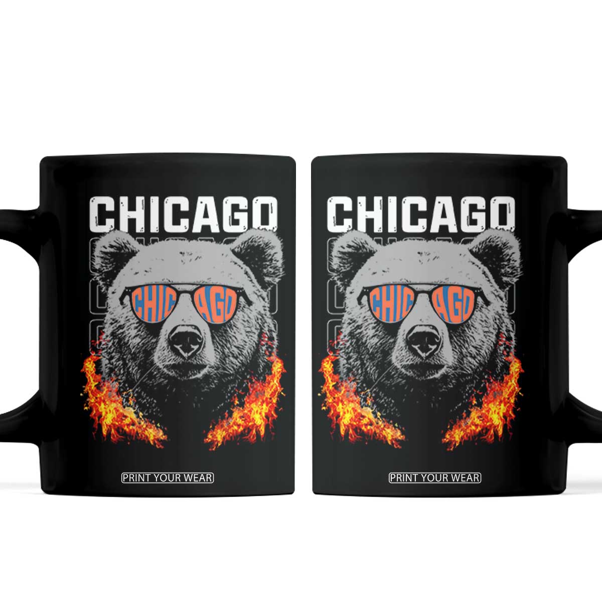 Bears Mascot Coffee Mug Vintage Retro Chicago TS10 Black Print Your Wear