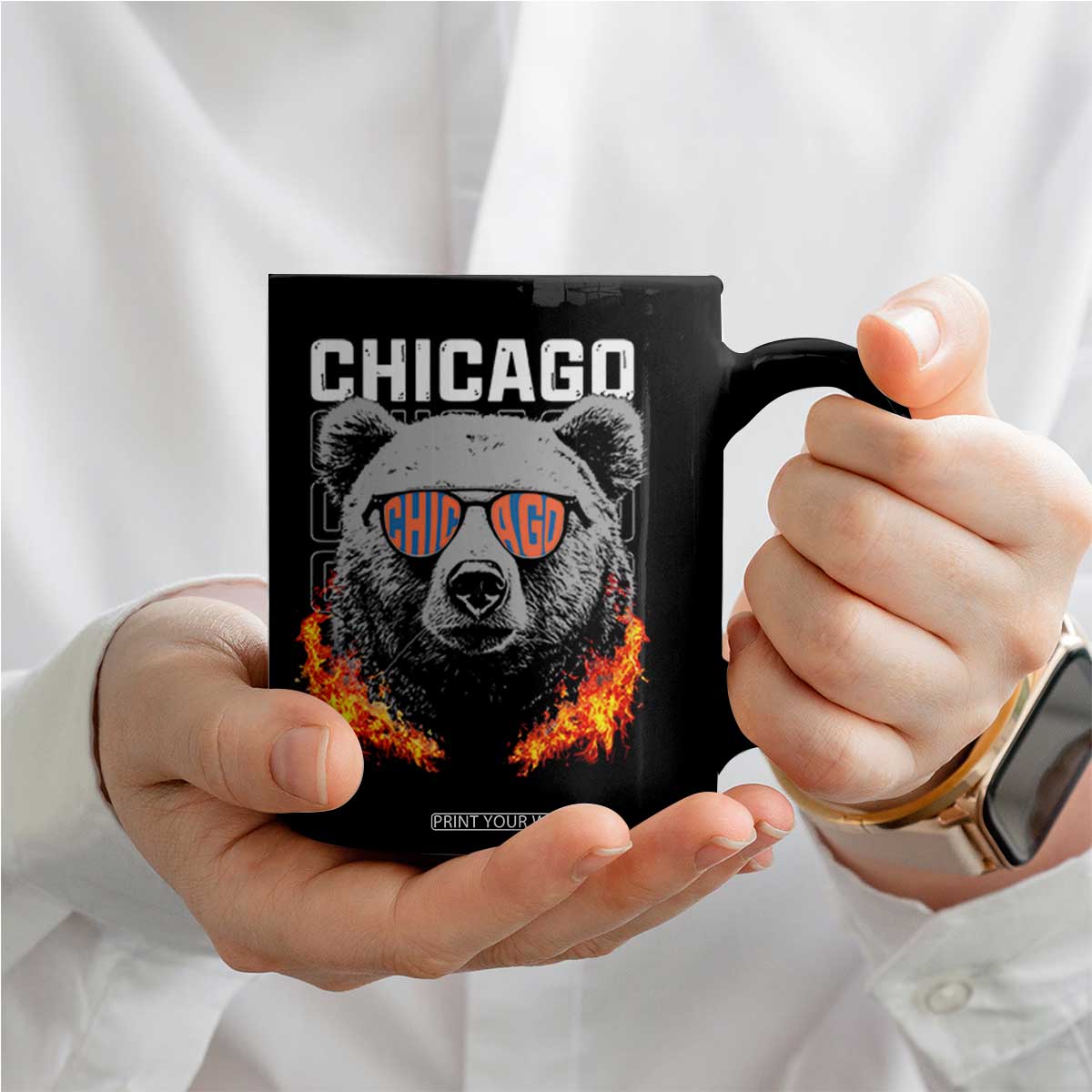 Bears Mascot Coffee Mug Vintage Retro Chicago TS10 Print Your Wear