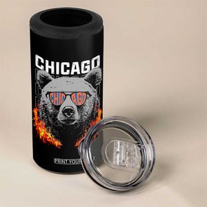 Bears Mascot 4 in 1 Can Cooler Tumbler Vintage Retro Chicago TS10 Print Your Wear