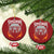 Bears Mascot Christmas Ornament Vintage Retro Chicago TS10 Circle Red Print Your Wear