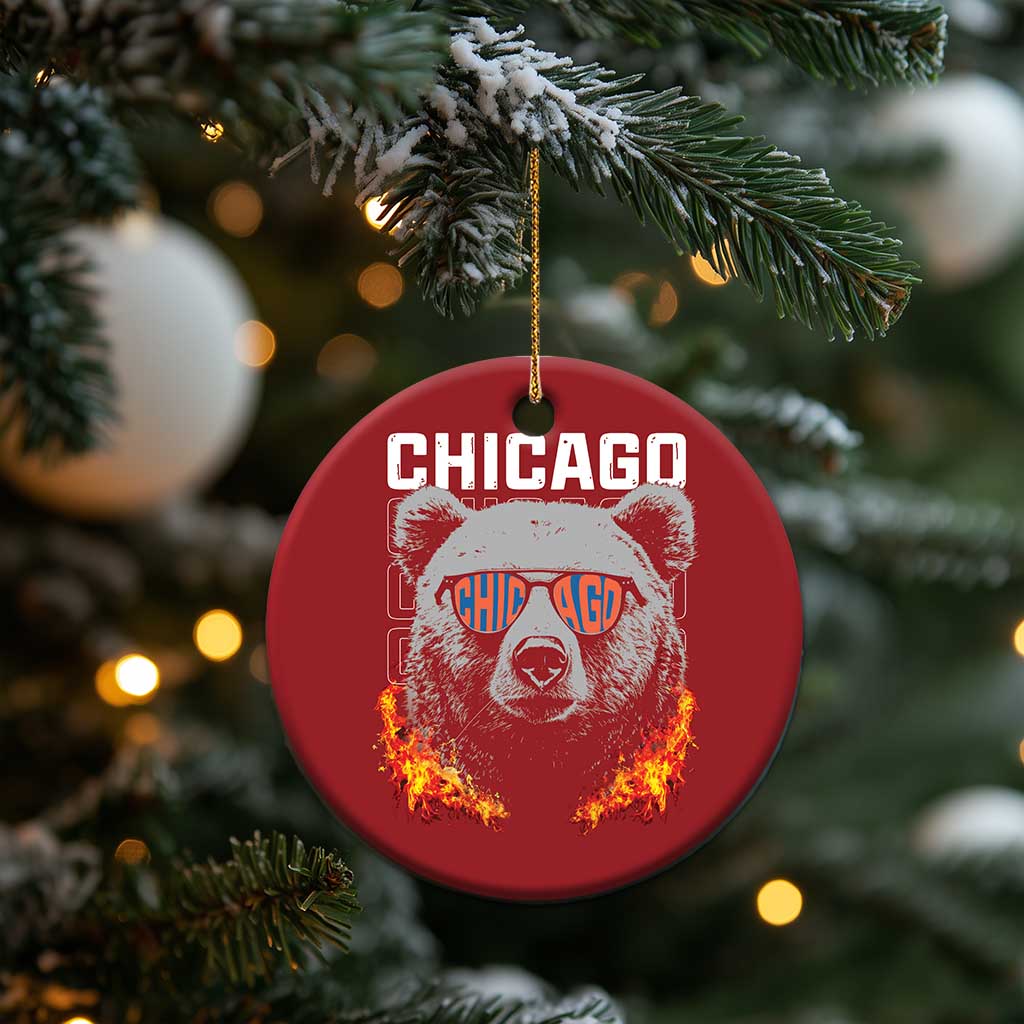 Bears Mascot Christmas Ornament Vintage Retro Chicago TS10 Print Your Wear