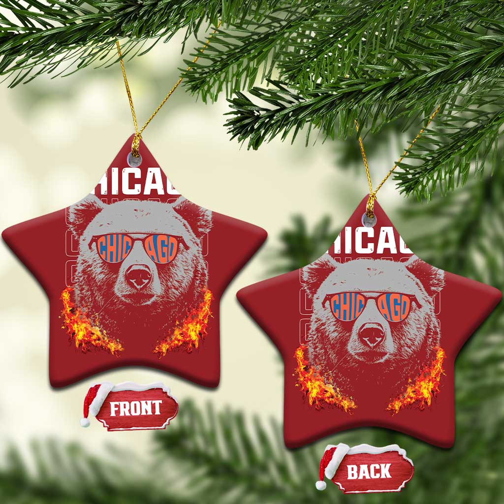 Bears Mascot Christmas Ornament Vintage Retro Chicago TS10 Star Red Print Your Wear