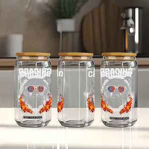 Bears Mascot Glass Can Vintage Retro Chicago TS10 Print Your Wear