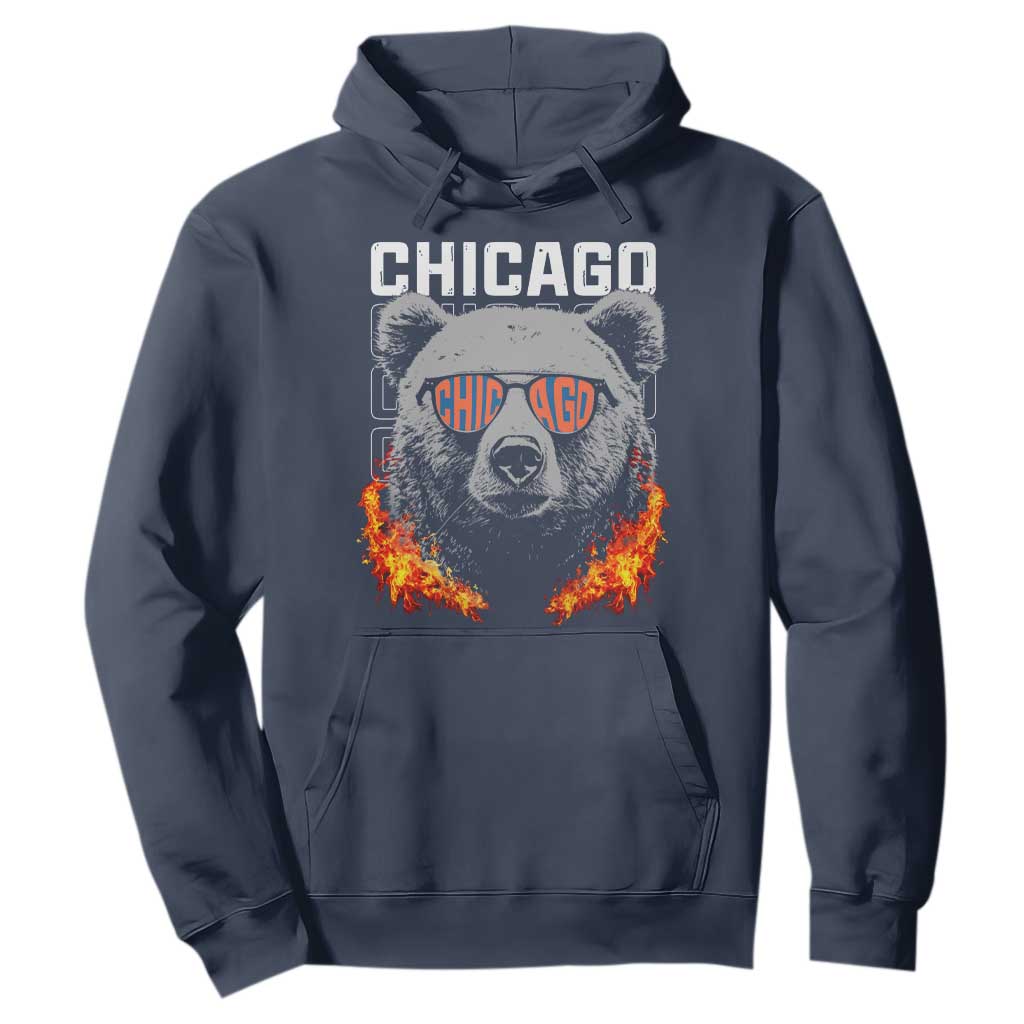 Bears Mascot Hoodie Vintage Retro Chicago TS10 Navy Print Your Wear