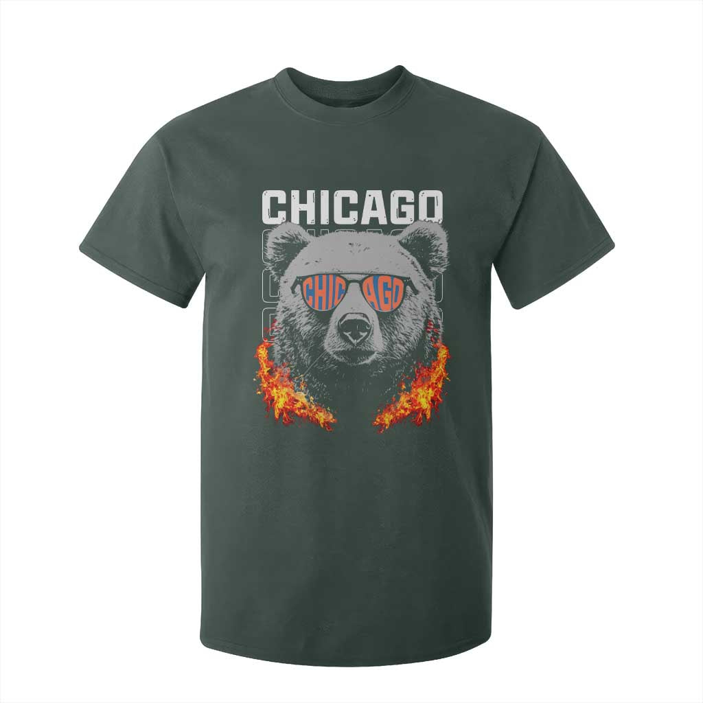 Bears Mascot T Shirt For Kid Vintage Retro Chicago TS10 Dark Forest Green Print Your Wear